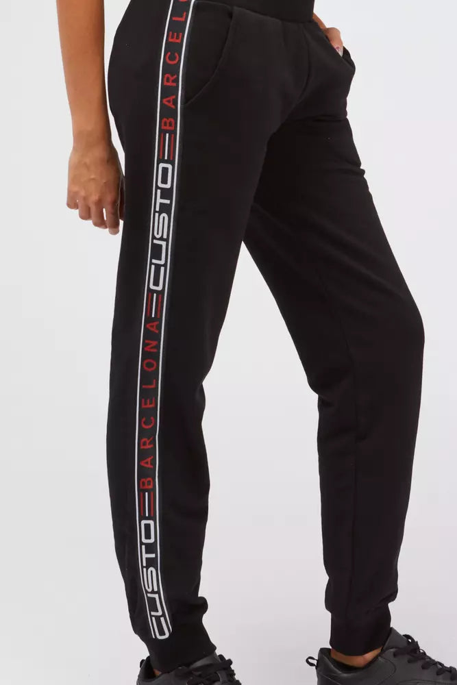 Custo Barcelona Schwarze Damen-Jogginghose aus Baumwolle