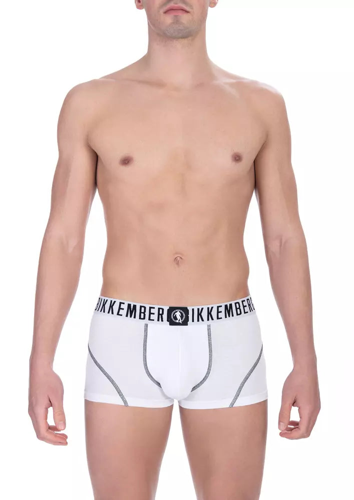 Bikkembergs – Herren-Unterhosen im Doppelpack aus weißer Baumwolle