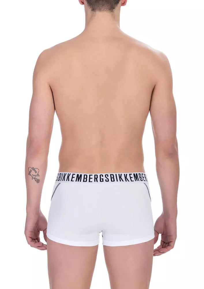 Bikkembergs – Herren-Unterhosen im Doppelpack aus weißer Baumwolle