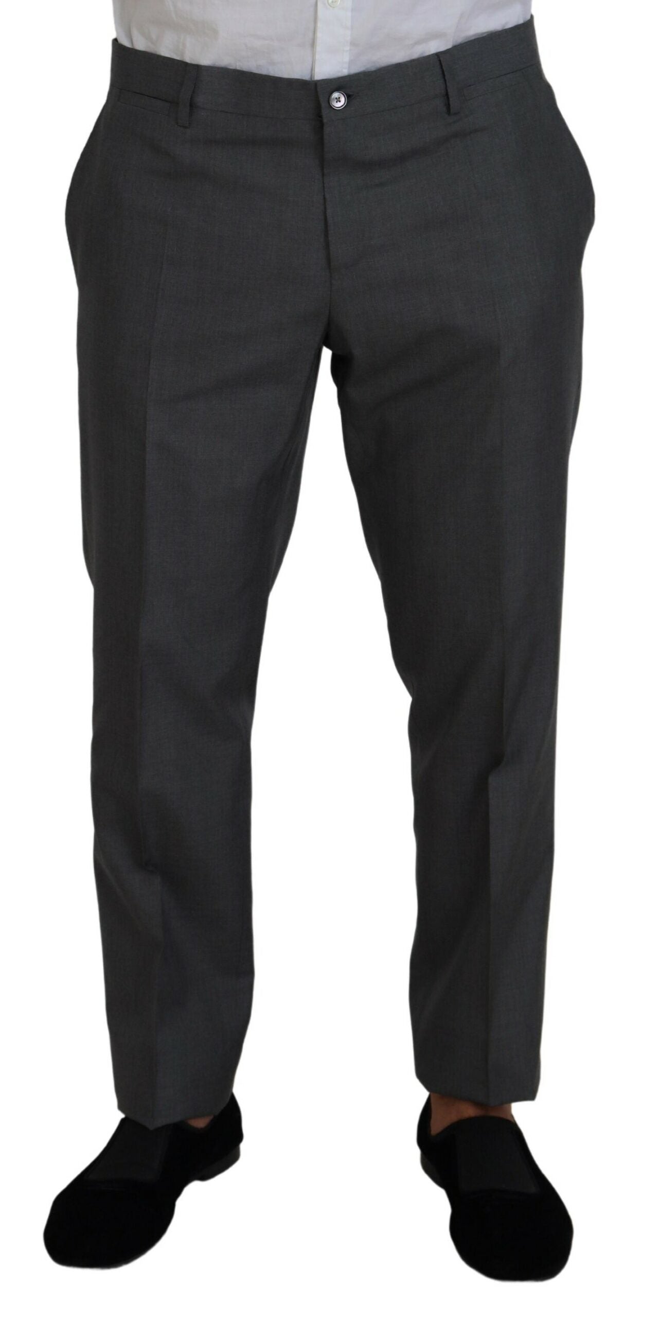 Dolce & Gabbana Grauer MARTINI 3-teiliger Slim Fit Anzug