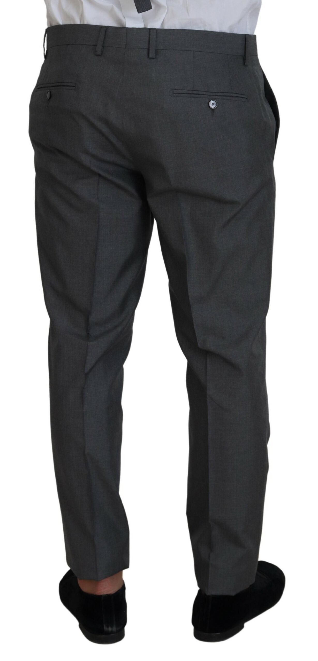 Dolce & Gabbana Grauer MARTINI 3-teiliger Slim Fit Anzug
