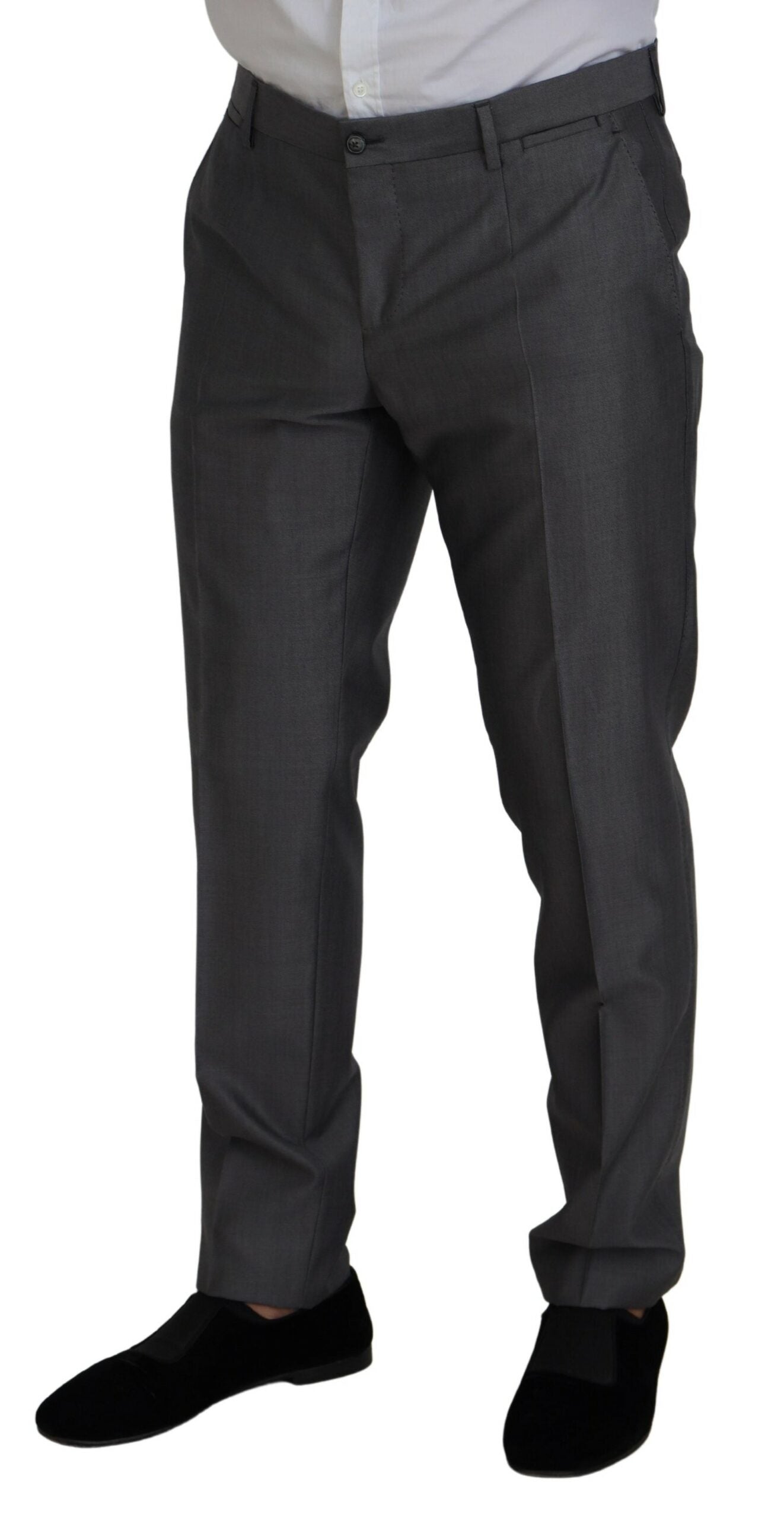 Dolce & Gabbana Grauer SICILY 3-teiliger Slim Fit Anzug