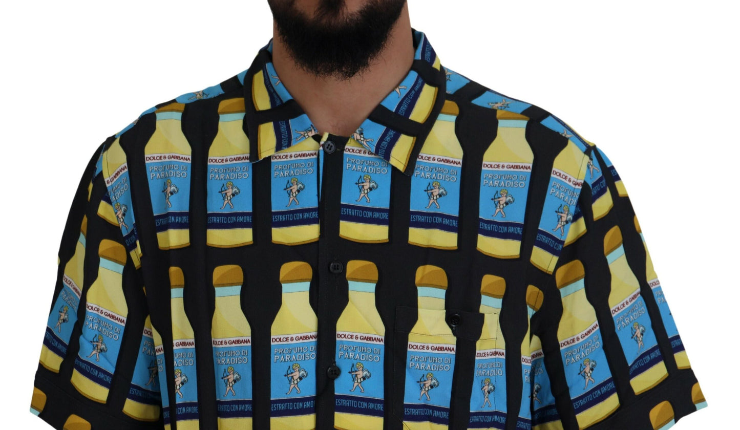Dolce & Gabbana – Freizeithemd aus Viskose mit mehrfarbigem Print