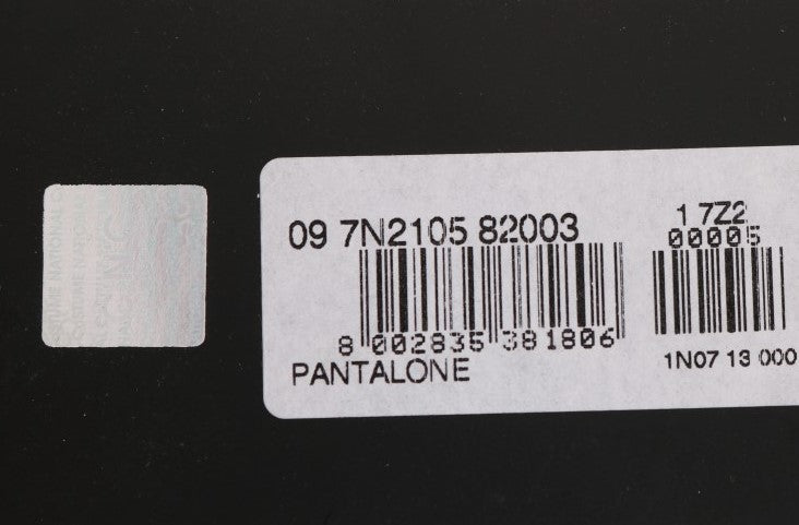 Costume National Black Slim Fit Cotton Stretch Pants