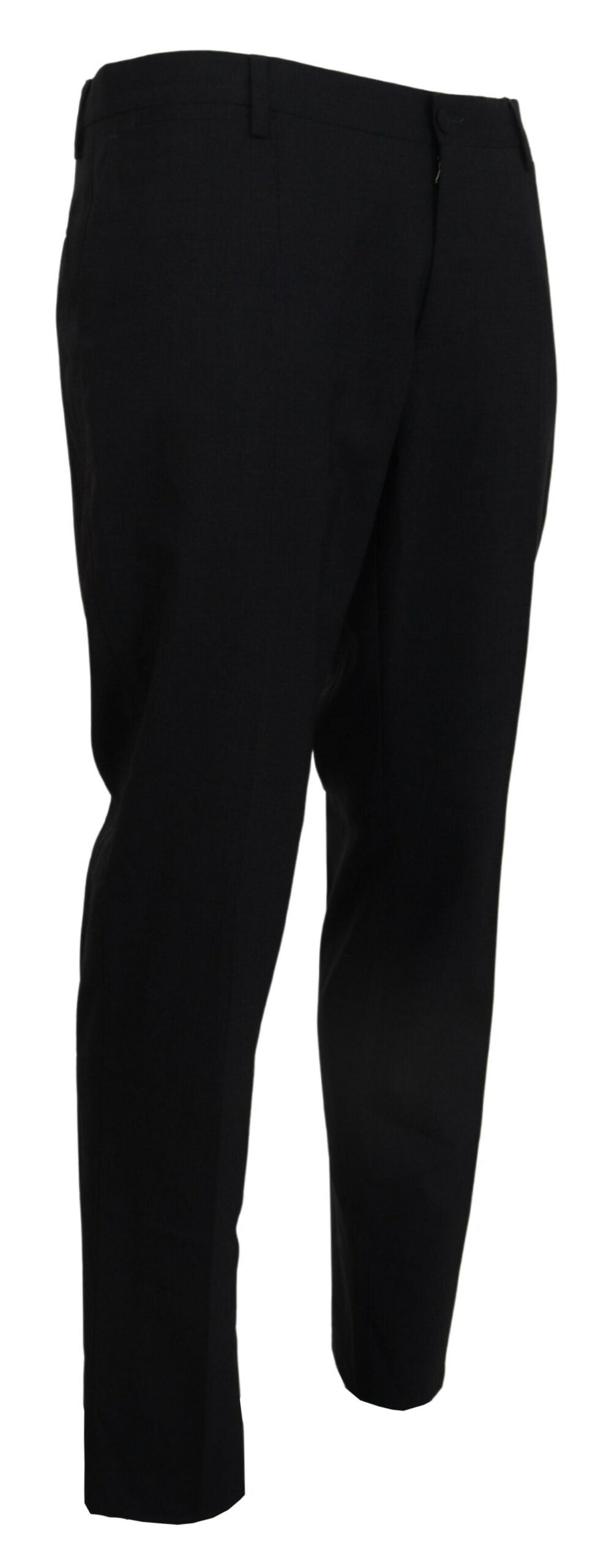 Dolce & Gabbana – Graue, formelle Slim-Fit-Hose aus Stretchwolle
