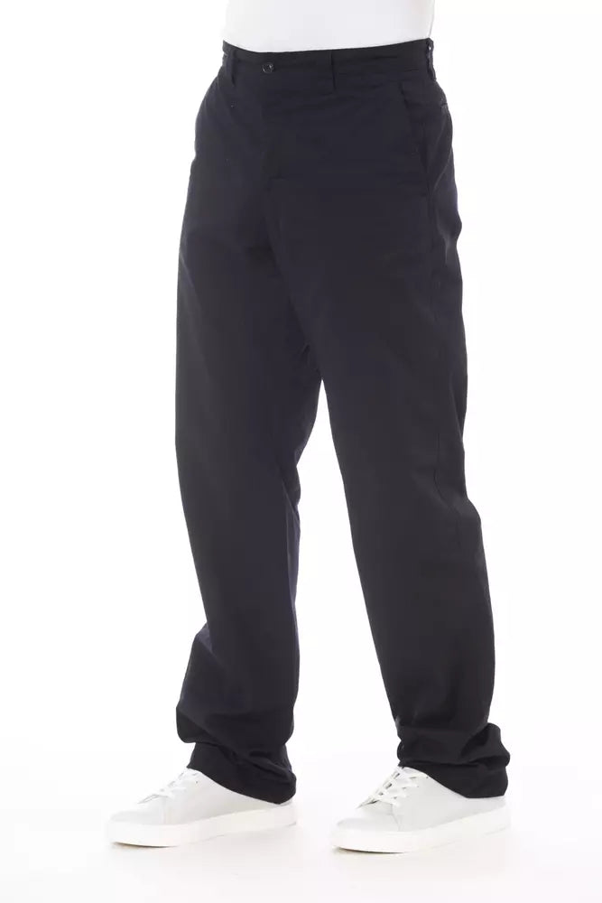 Alpha Studio Herrenhose aus blauer Baumwolle