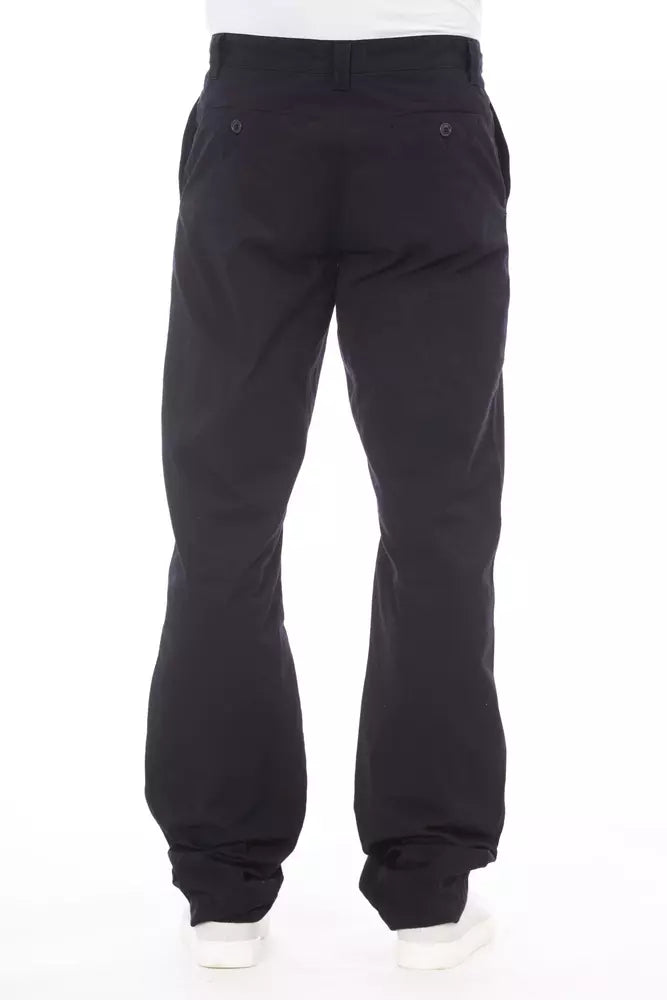 Alpha Studio Herrenhose aus blauer Baumwolle