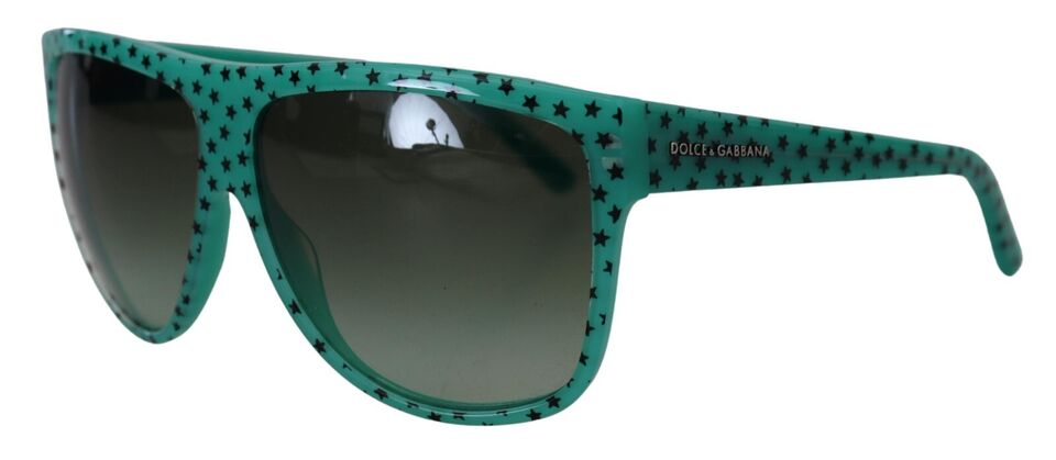Dolce & Gabbana – Quadratische Sonnenbrille aus Acetat mit grünen Sternen