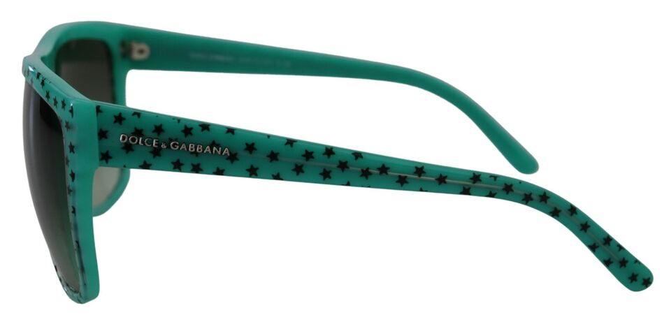 Dolce & Gabbana – Quadratische Sonnenbrille aus Acetat mit grünen Sternen