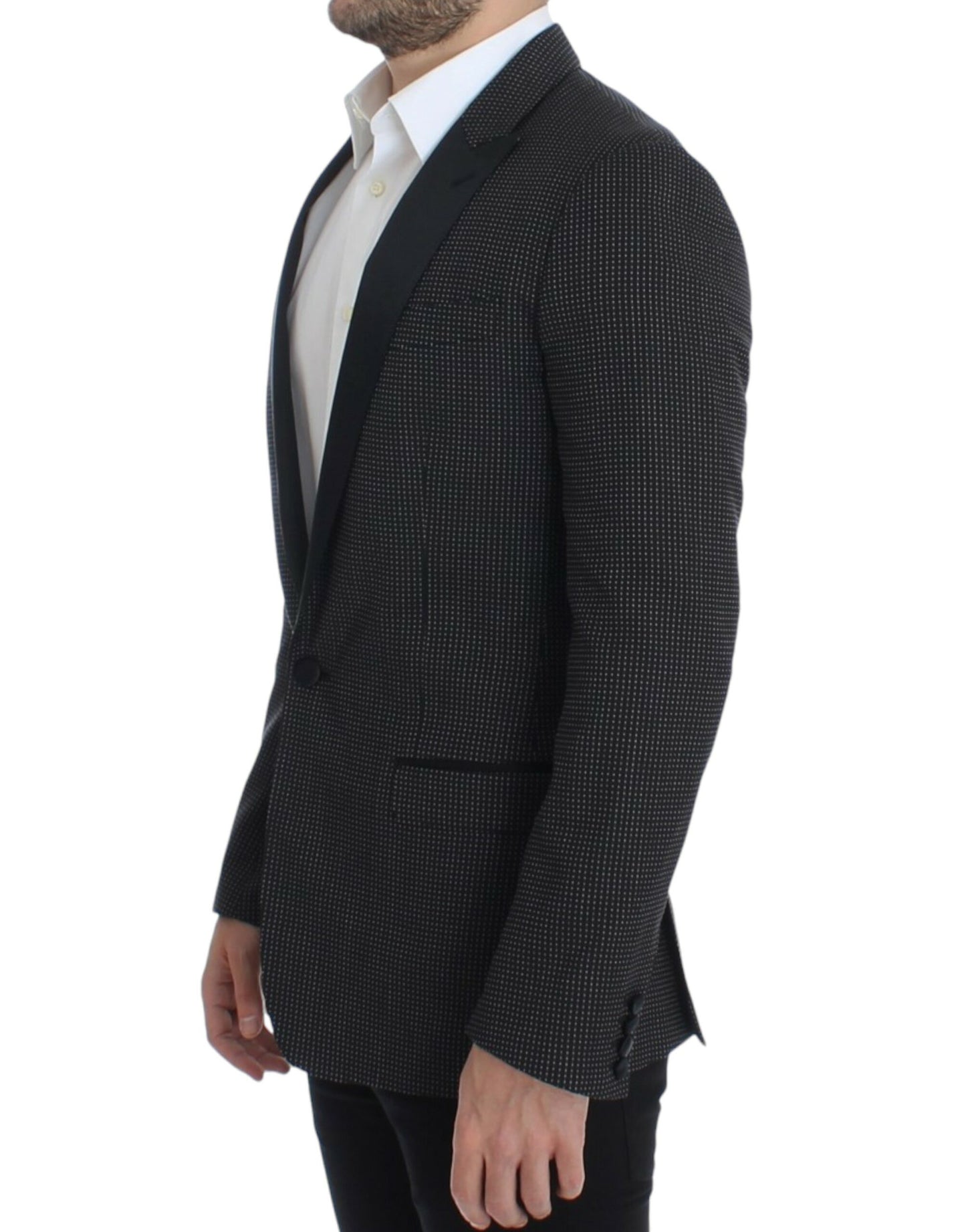 Dolce & Gabbana – Schmaler MARTINI-Blazer aus schwarzer Wolle