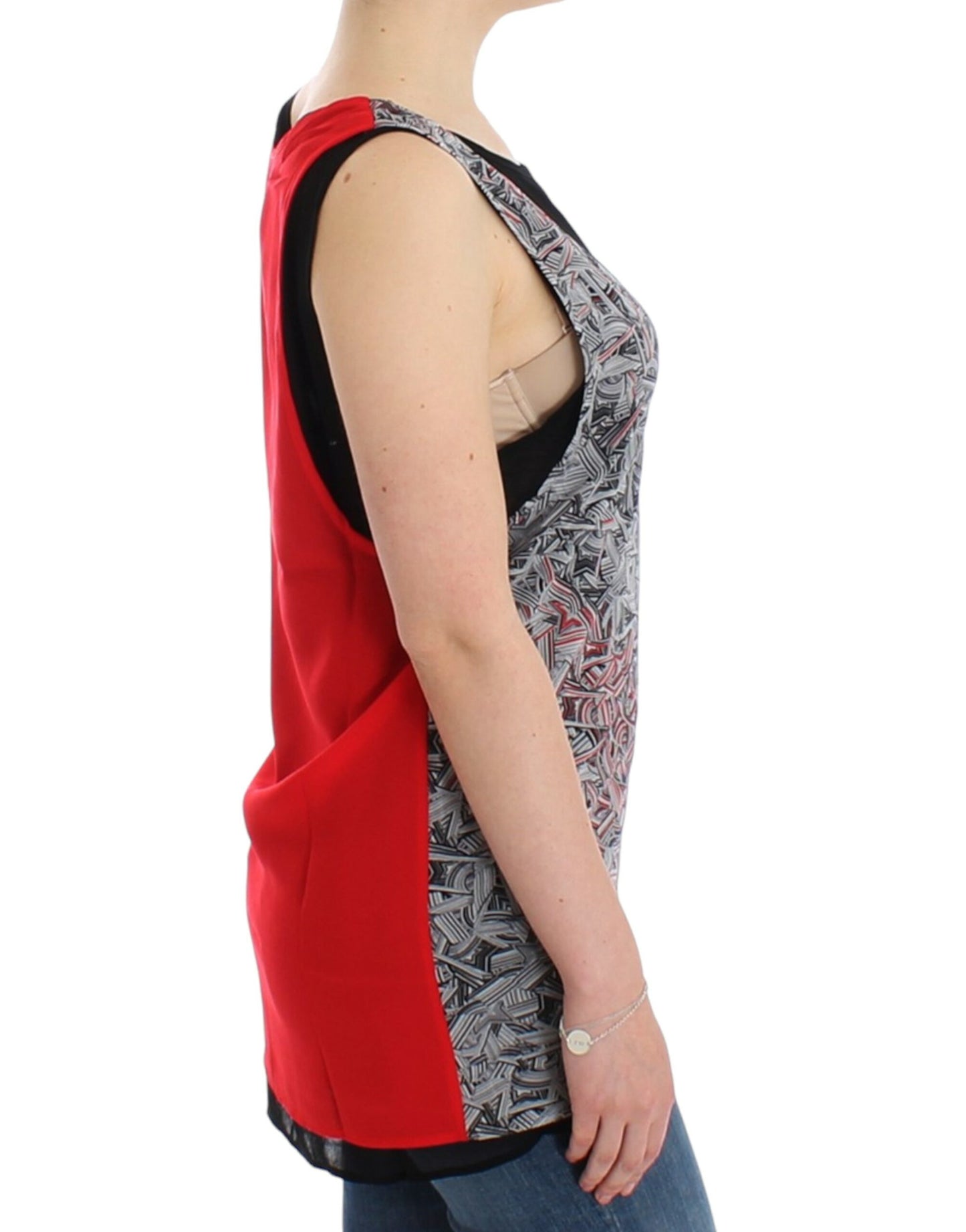 Costume National Schwarzes ärmelloses Top