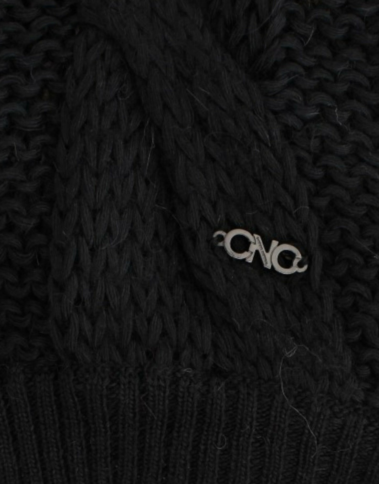 Costume National Schwarze ärmellose Strickjacke