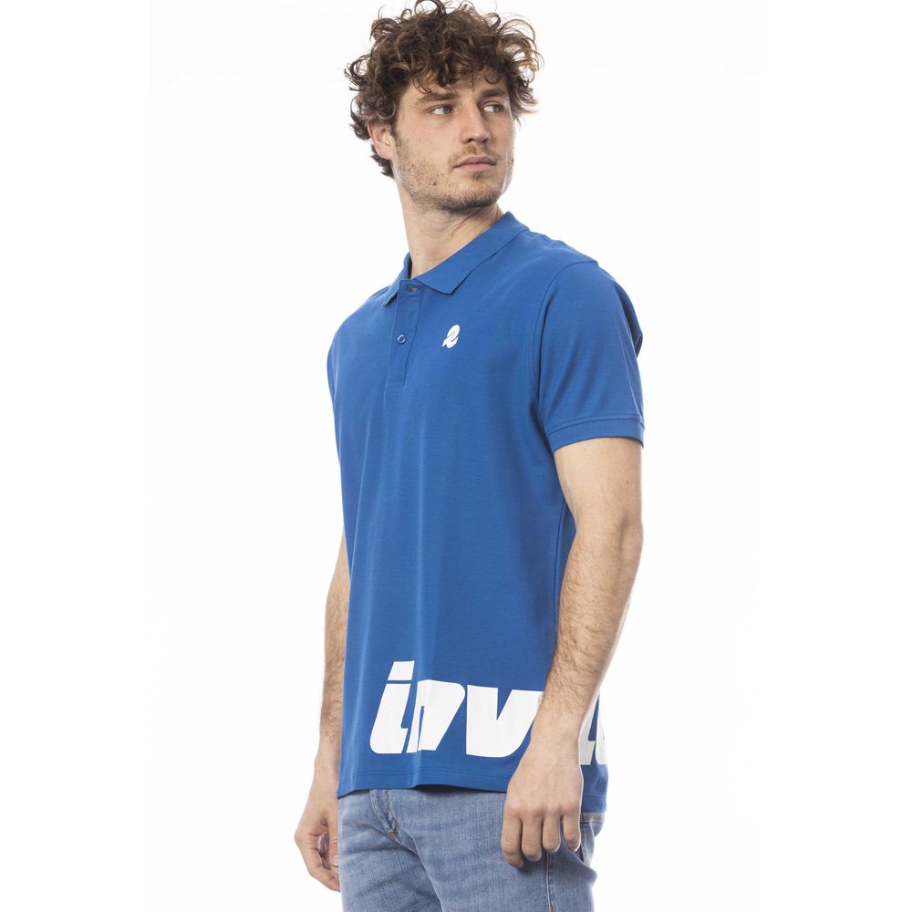 Invicta Blaues Herren-Poloshirt aus Baumwolle