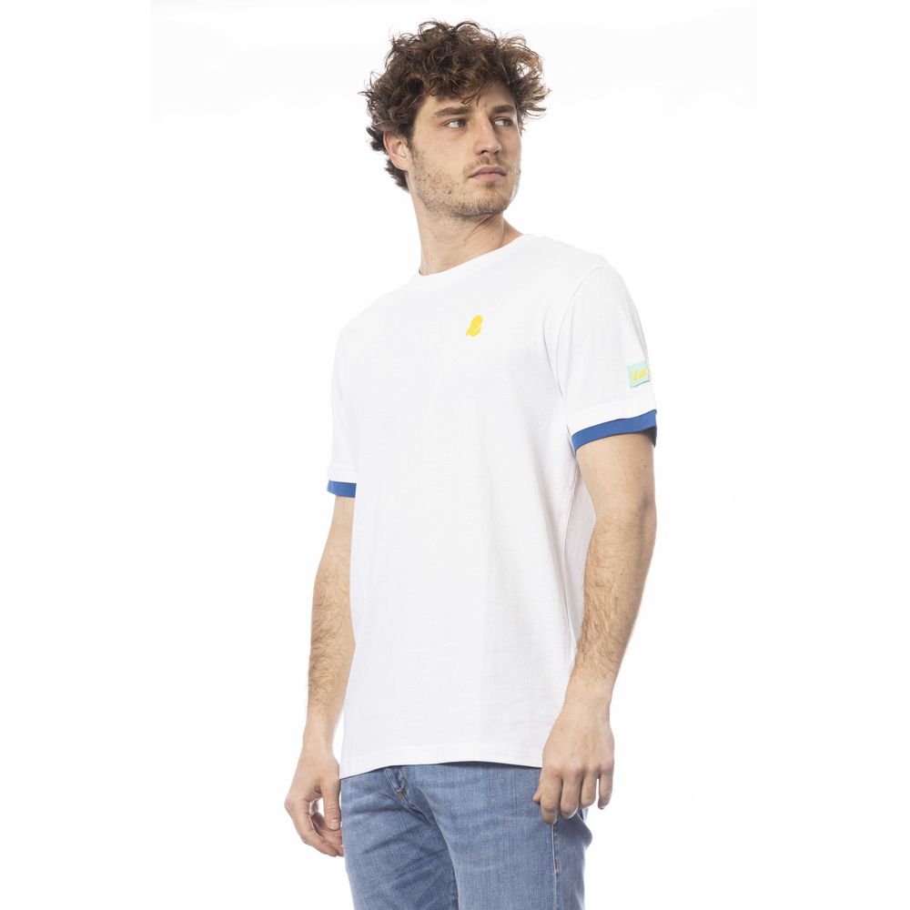 Invicta Weißes Baumwoll-Herren-T-Shirt