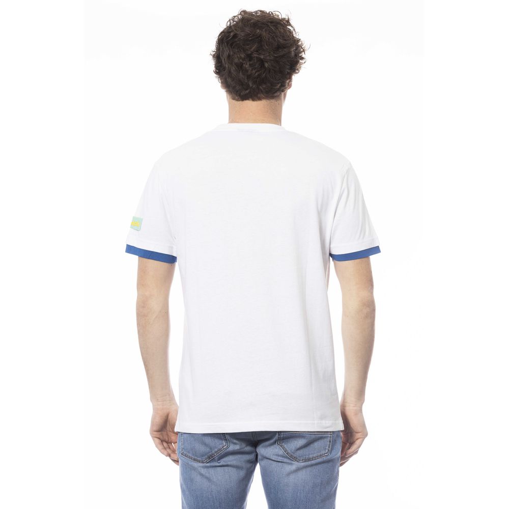 Invicta Weißes Baumwoll-Herren-T-Shirt