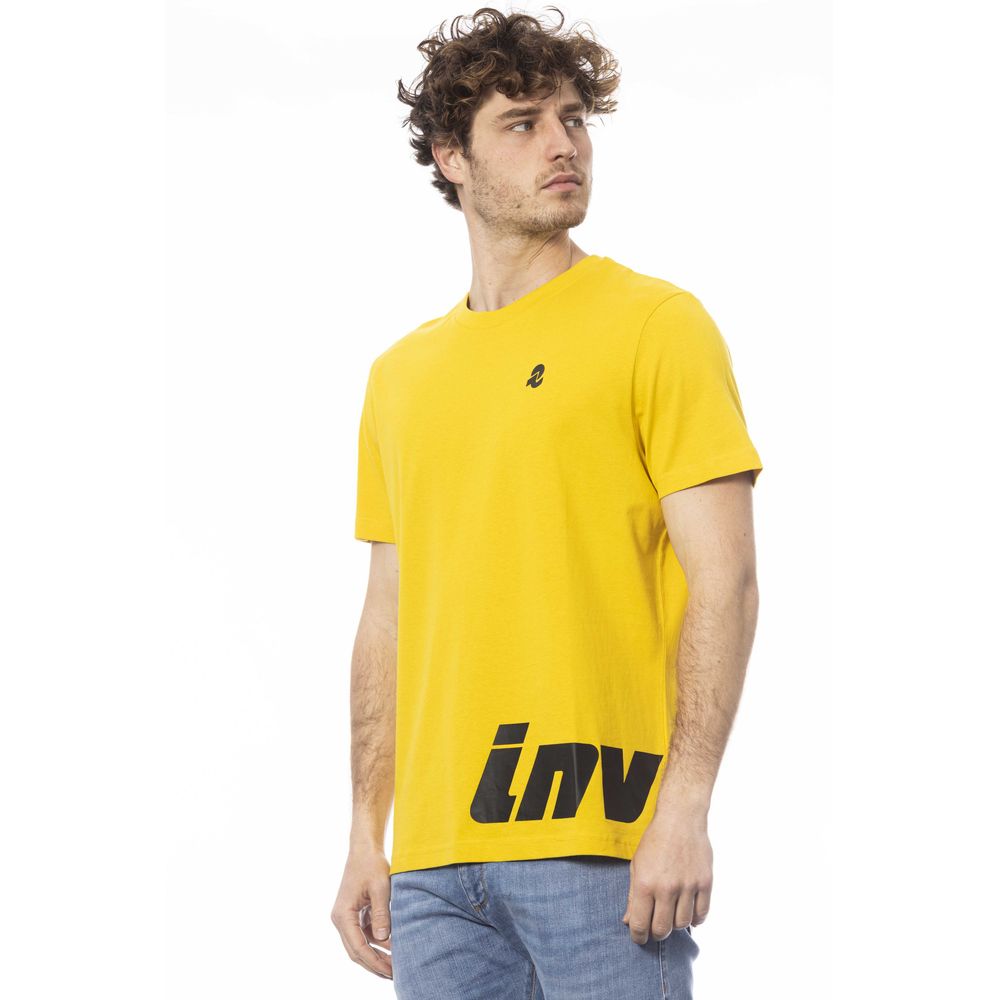 Invicta Herren-T-Shirt aus gelber Baumwolle
