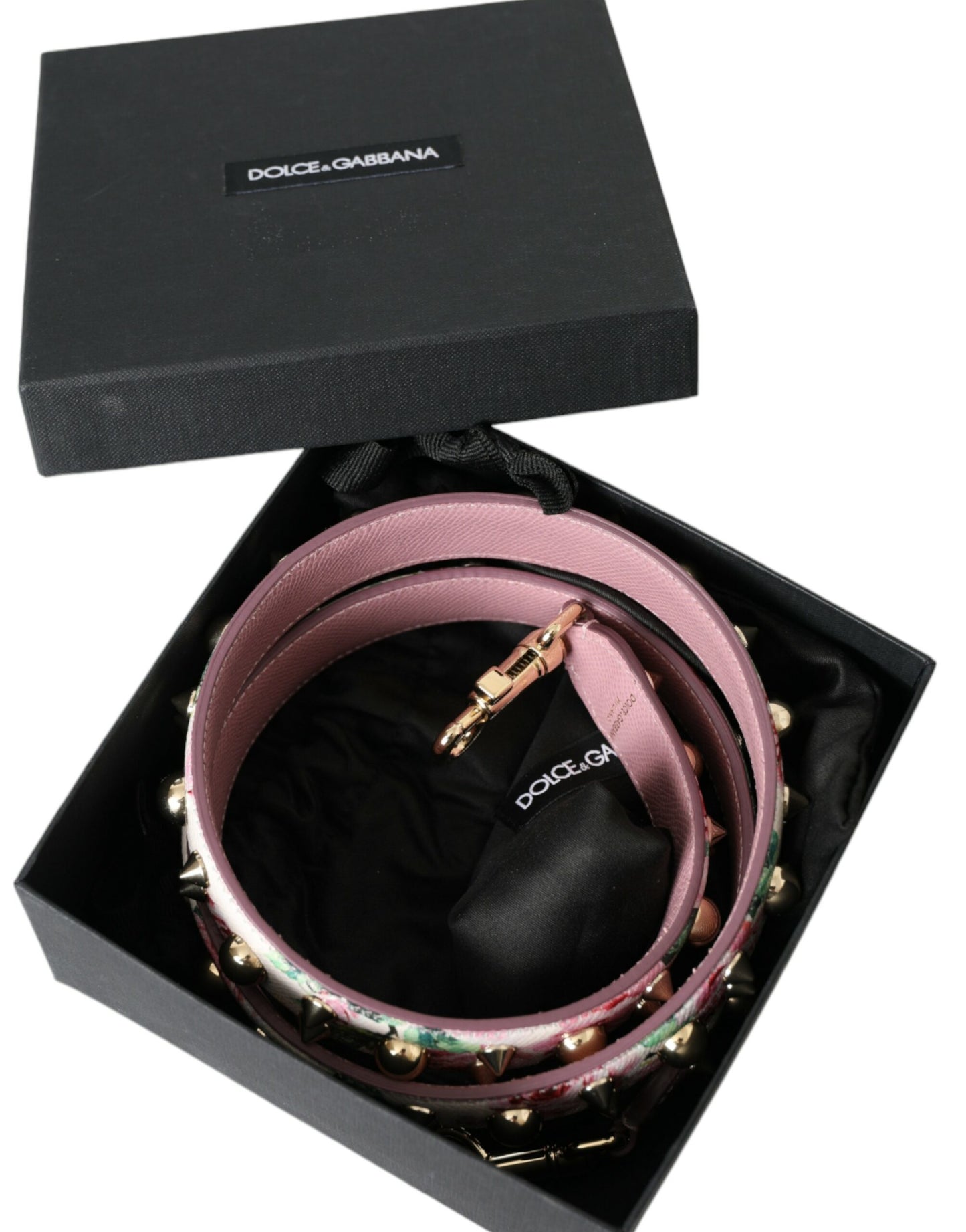 Dolce & Gabbana Rosa Blumenhandtaschen-Zubehör Schultergurt