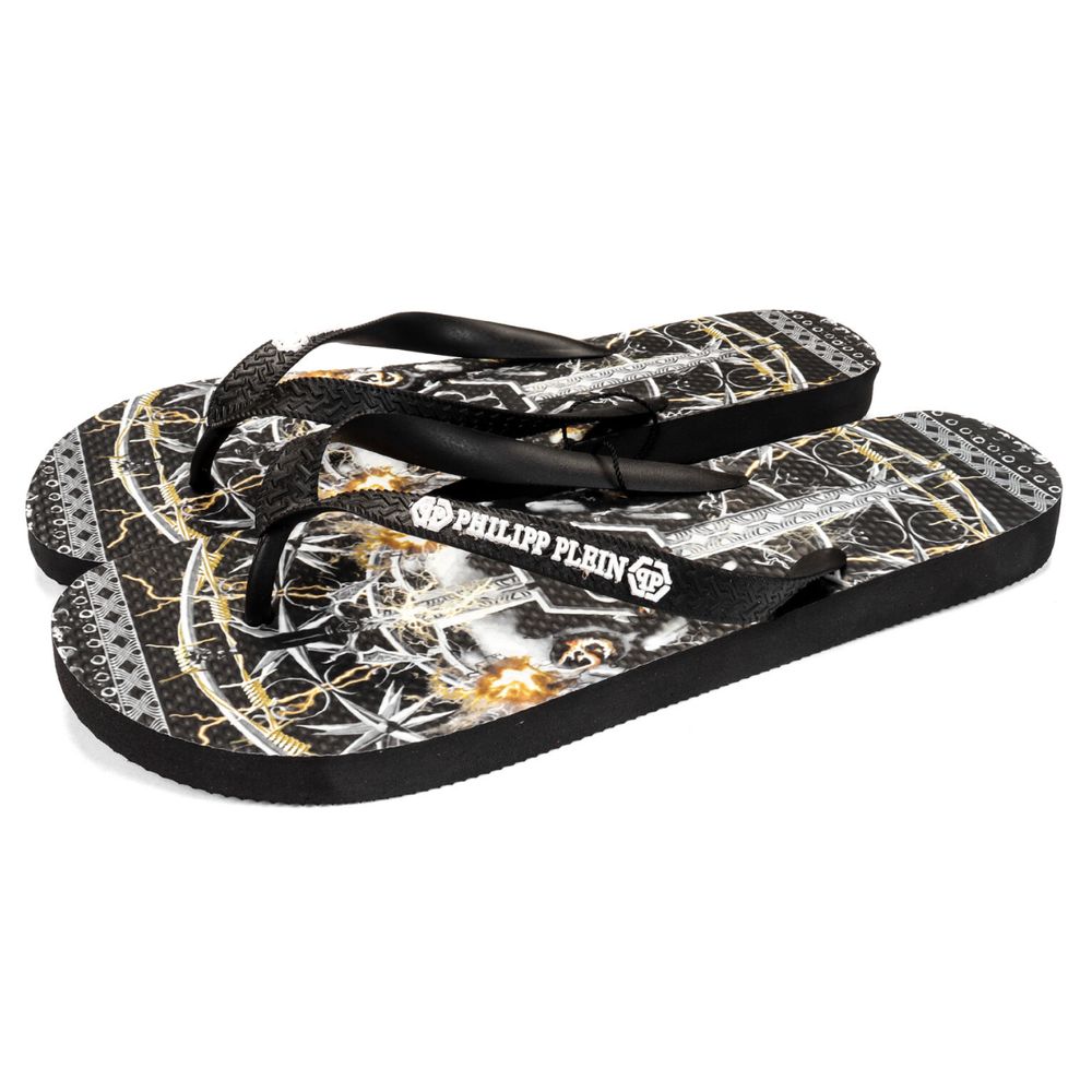 Philipp Plein Mehrfarbige Polyester-Damensandale