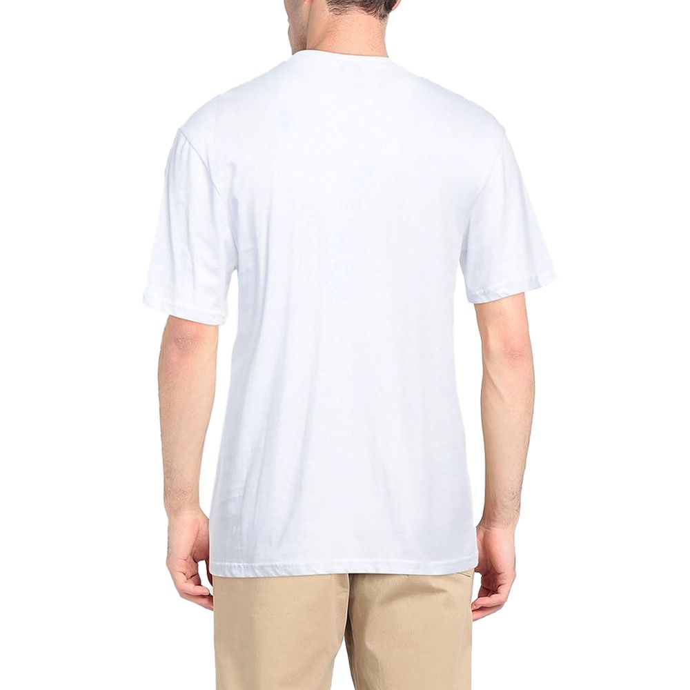 North Sails – Elegantes weißes Baumwoll-T-Shirt mit Brustaufdruck