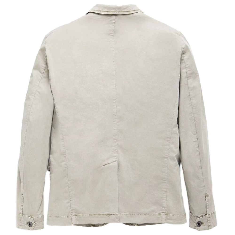 Refrigiwear – Elegante, beige Baumwolljacke mit vier Taschen