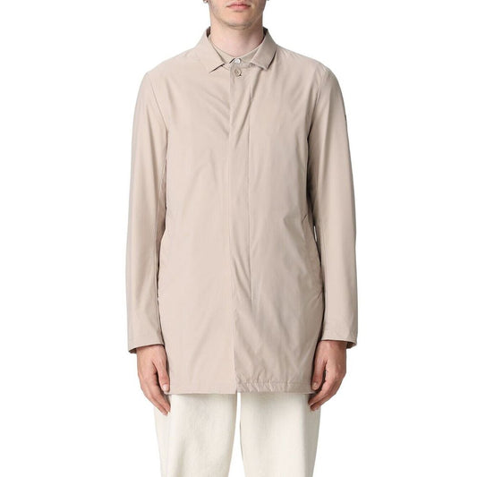 People Of Shibuya Beige Herrenjacke aus recyceltem Polyester