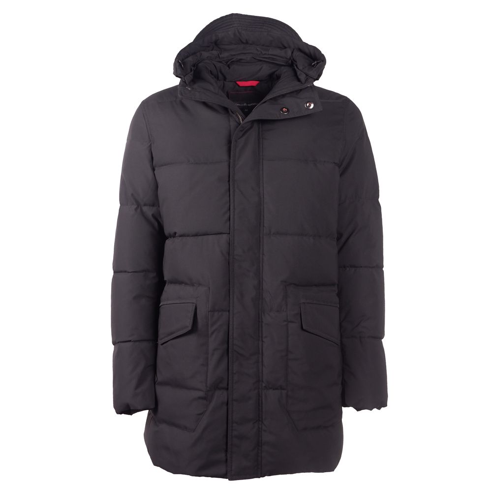 Emilio Romanelli Schwarze Polyester-Herrenjacke