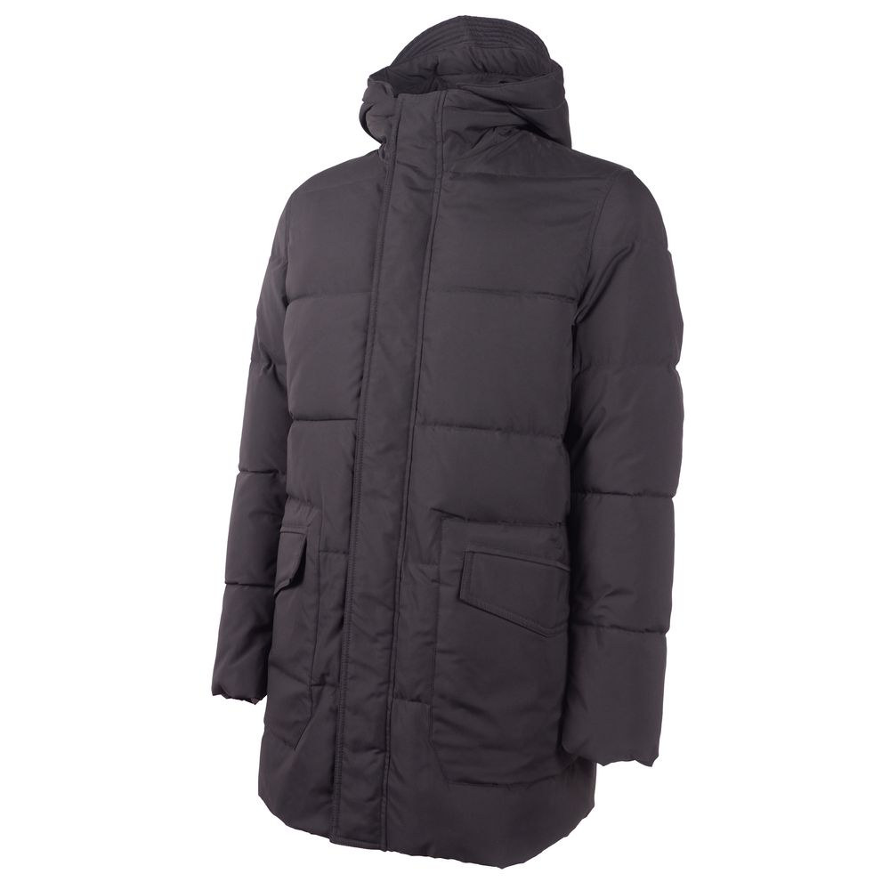 Emilio Romanelli Schwarze Polyester-Herrenjacke