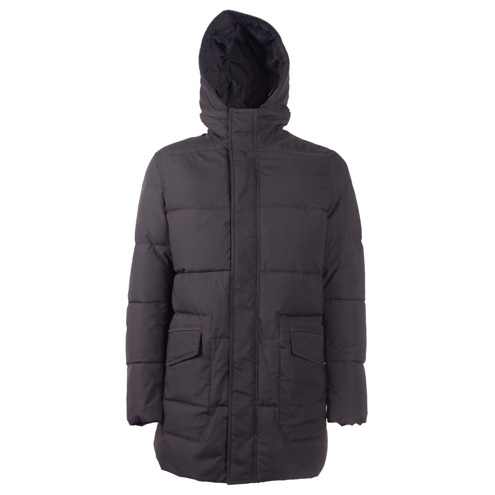 Emilio Romanelli Schwarze Polyester-Herrenjacke
