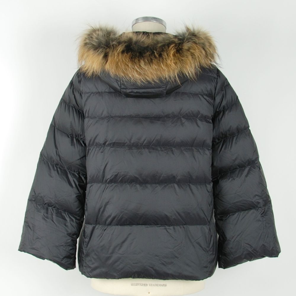 Emilio Romanelli Schwarze Polyamid-Damenjacke