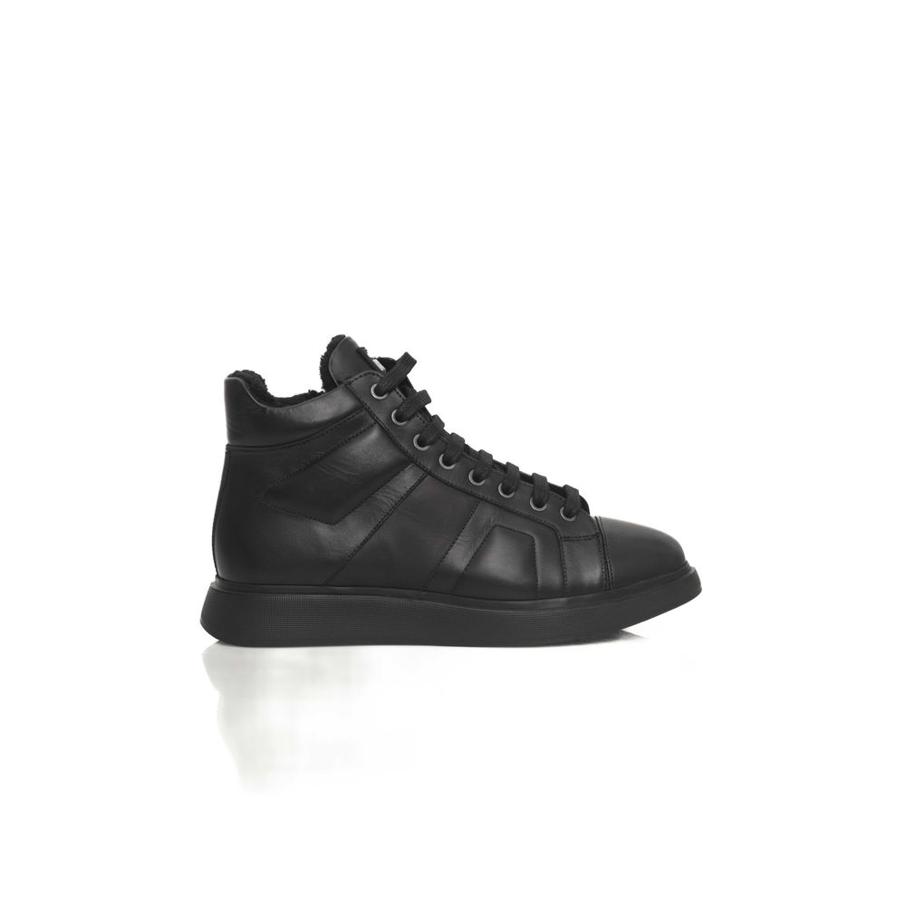 Cerruti 1881 Damen-Sneaker aus schwarzem Rindsleder