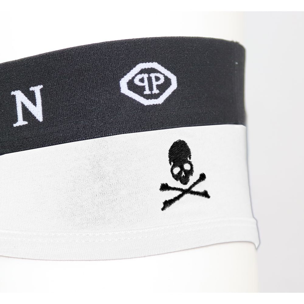 Philipp Plein – Weiße Boxershorts aus Baumwolle für Herren