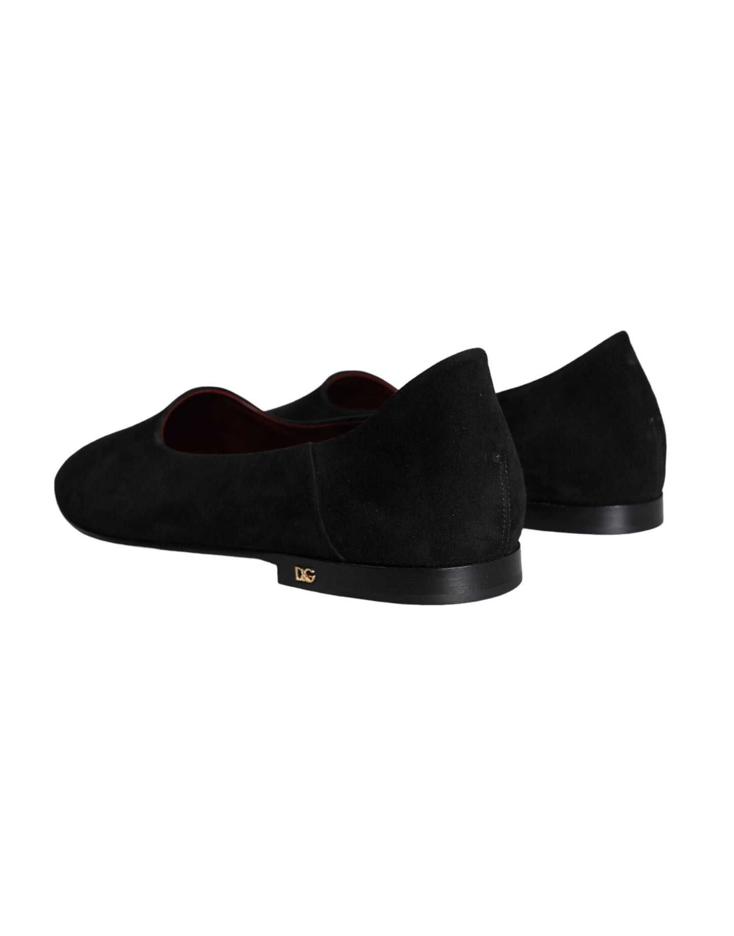 Dolce & Gabbana – Formelle Slipper aus schwarzem Wildleder