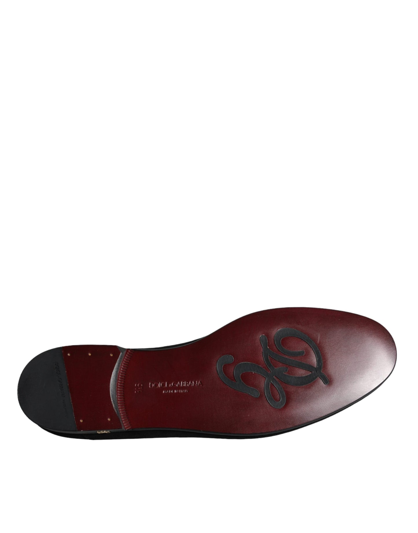 Dolce & Gabbana – Formelle Slipper aus schwarzem Wildleder