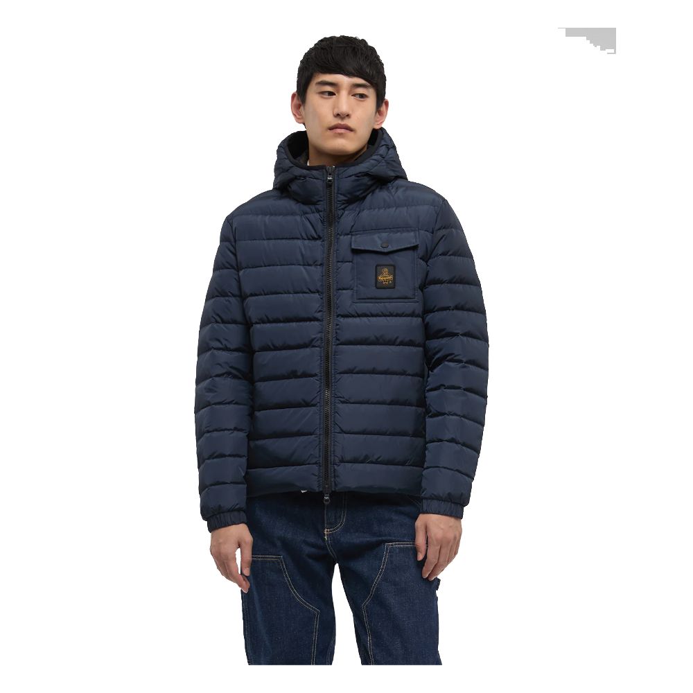 Refrigiwear Blaue Nylon-Herrenjacke