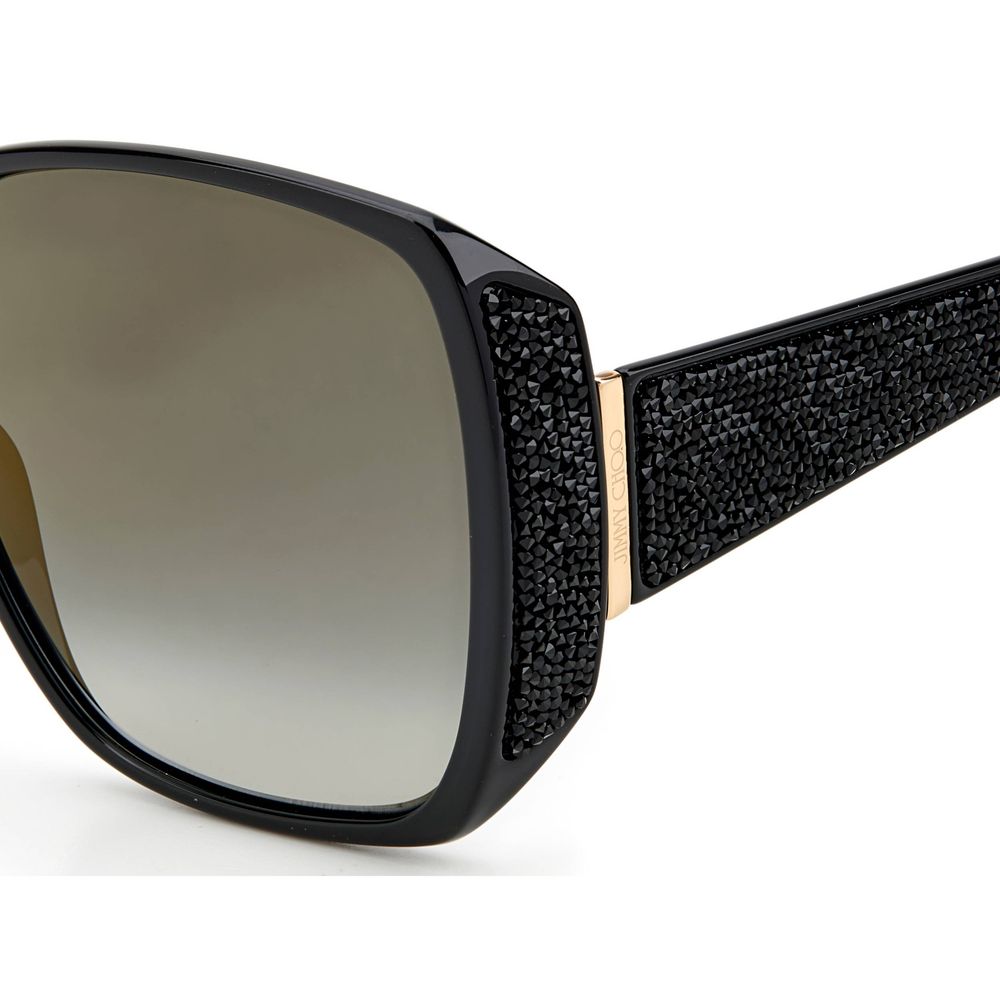 Jimmy Choo Schwarze Kunststoff-Sonnenbrille
