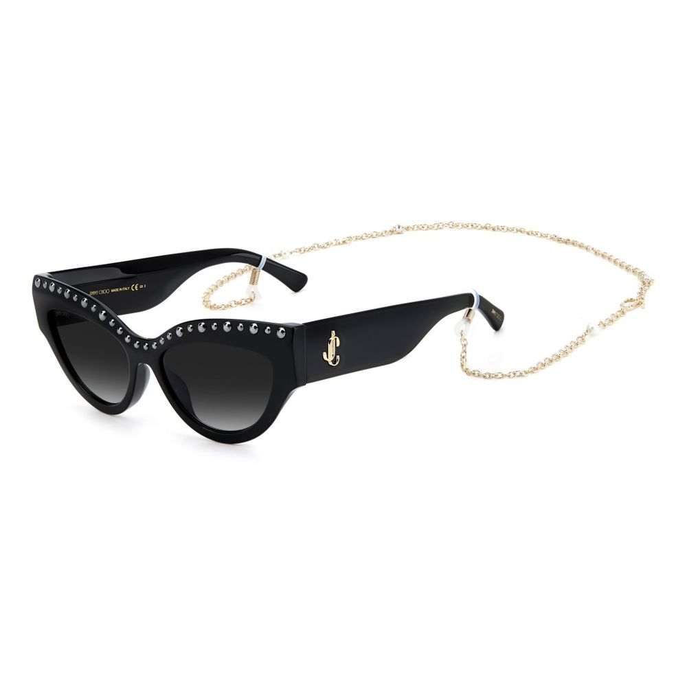 Jimmy Choo – Schwarze Acetat-Sonnenbrille