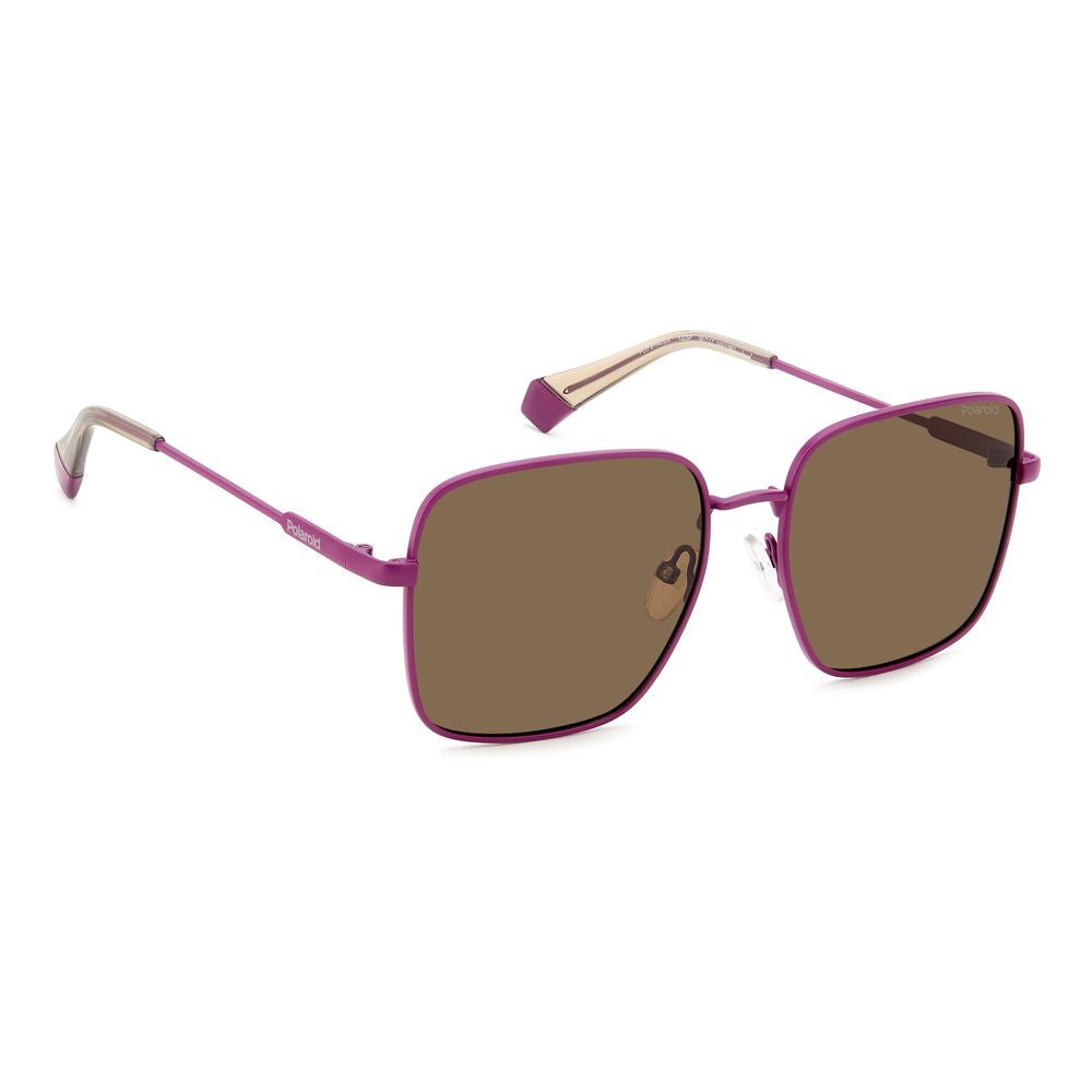 Polaroid – Lilafarbene Sonnenbrille aus Metall