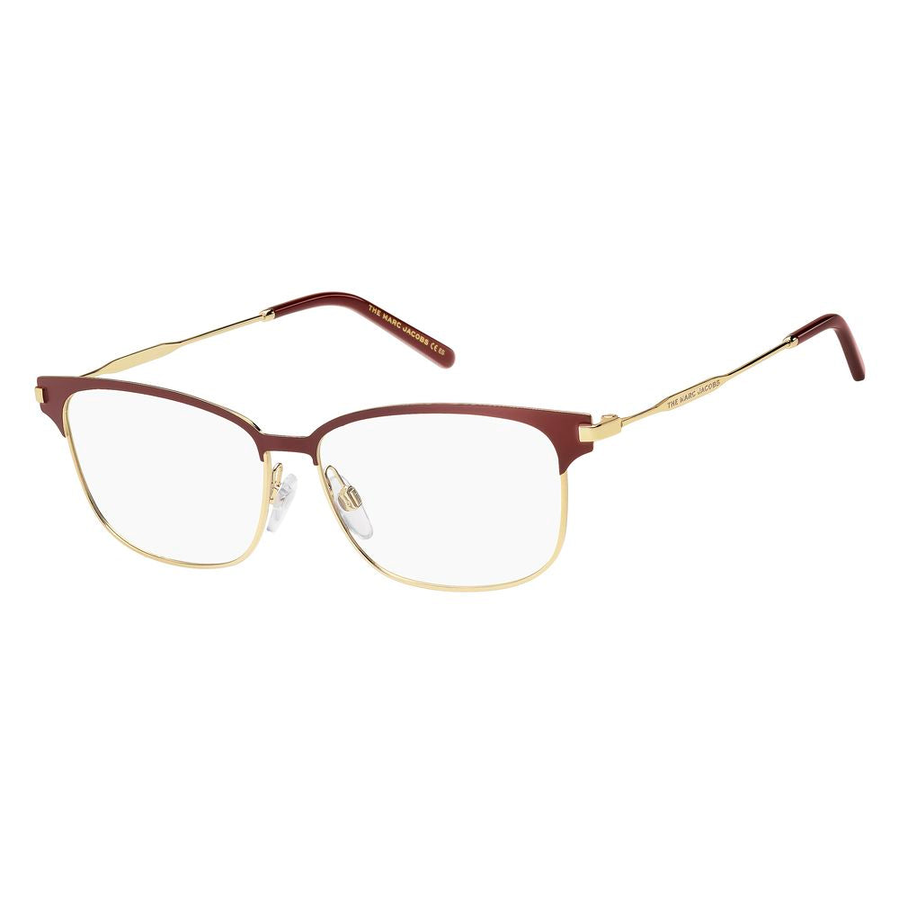Burgunderfarbene Metallrahmen von Marc Jacobs