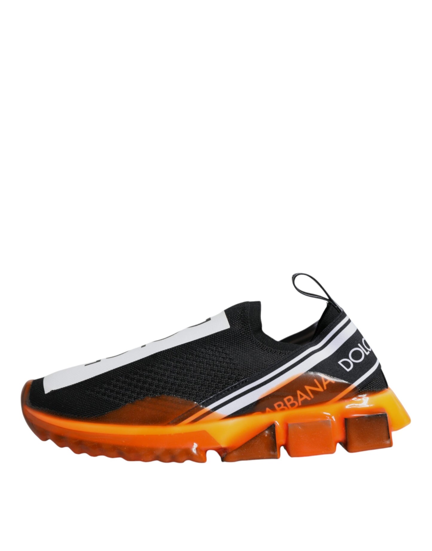 Dolce & Gabbana Sorrento Slip-On Sneakers in Schwarz und Orange