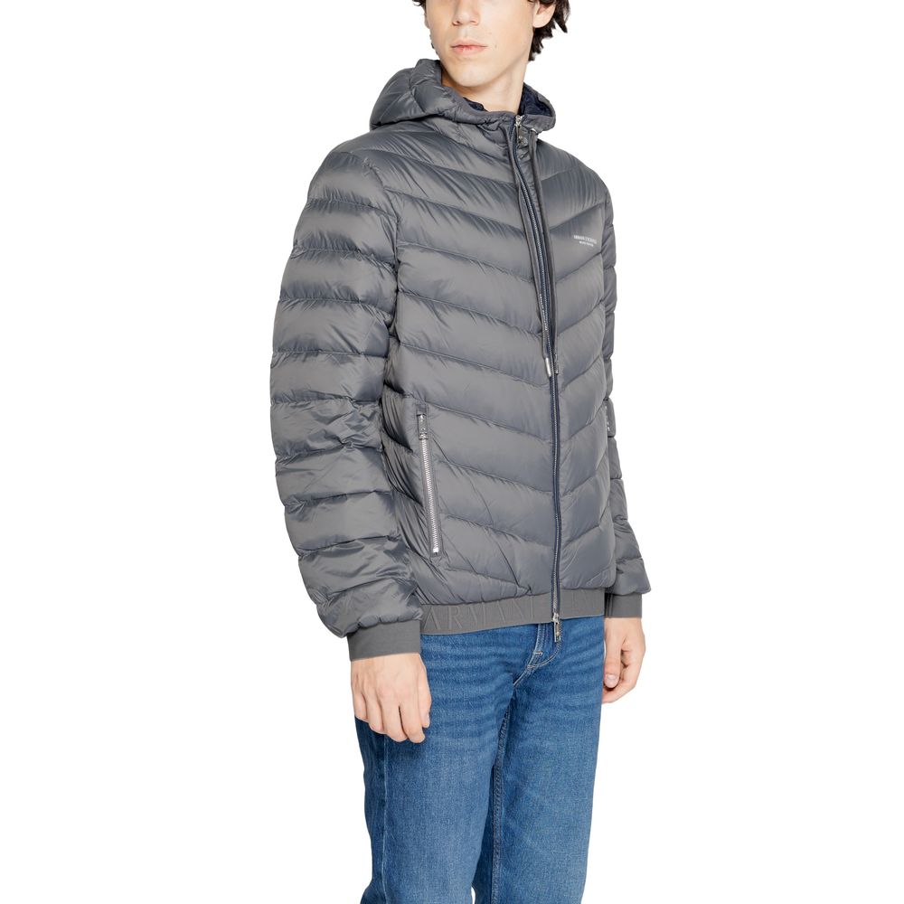 Armani Exchange Graue Polyesterjacken und -mäntel