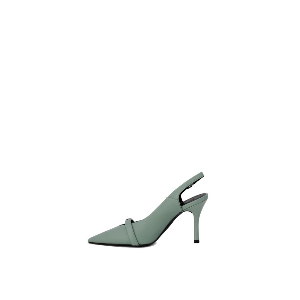 Furla Grüner Leder-High-Heel