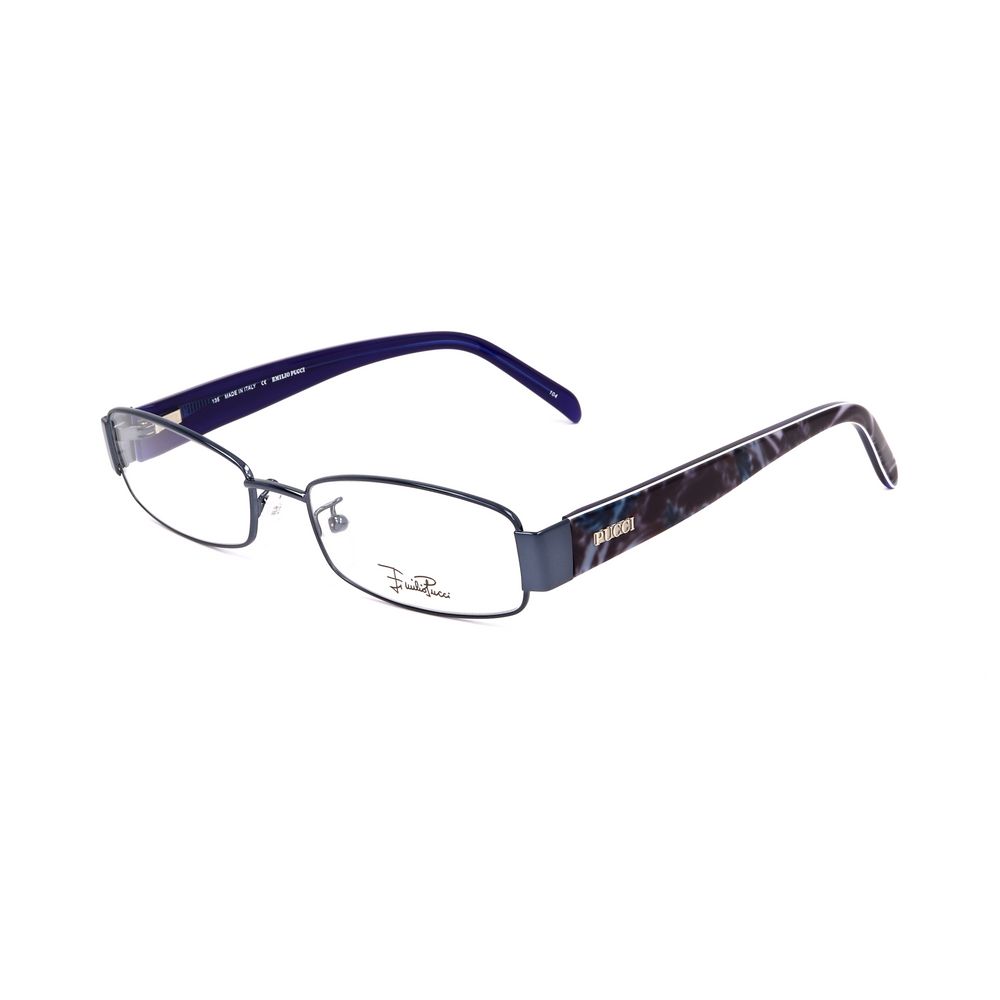 Emilio Pucci Blaue Metallrahmen