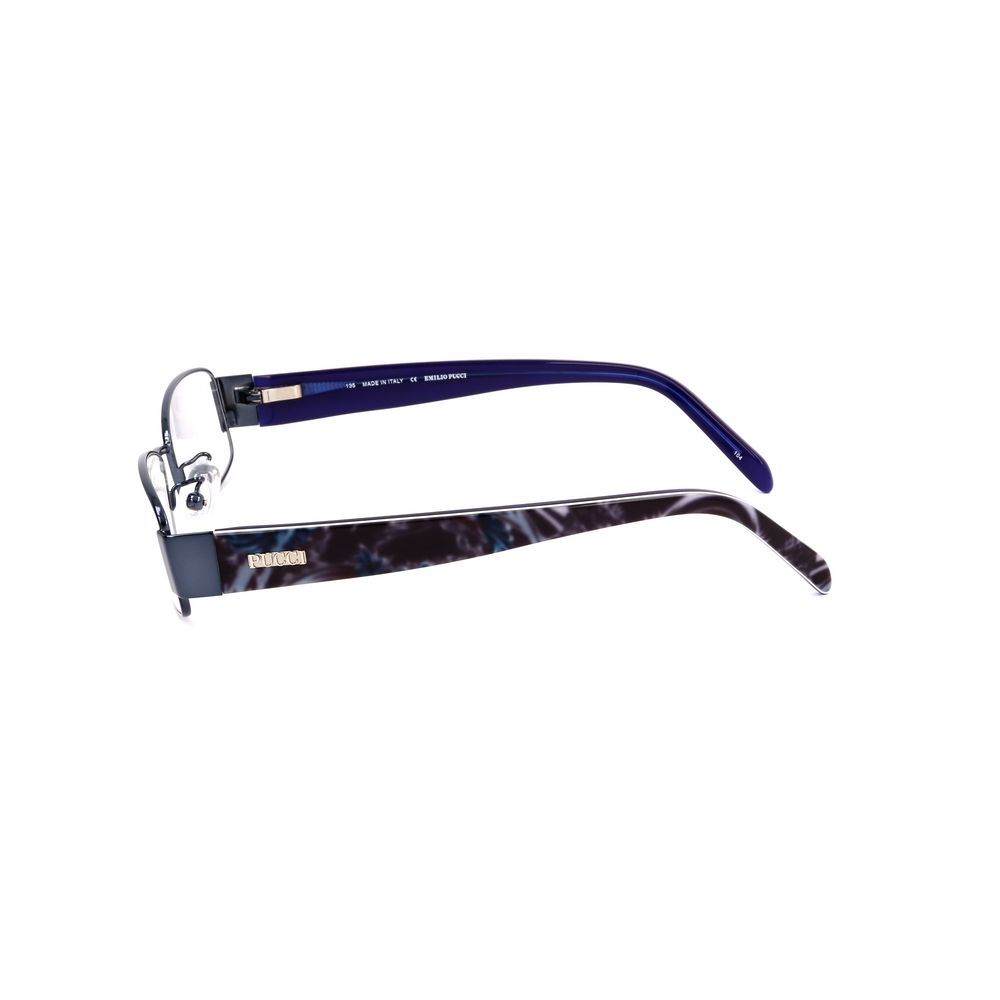 Emilio Pucci Blaue Metallrahmen