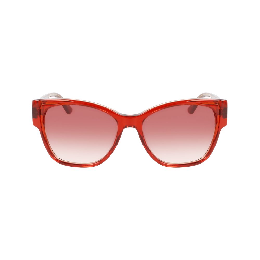Karl Lagerfeld – Orangefarbene Acetat-Sonnenbrille