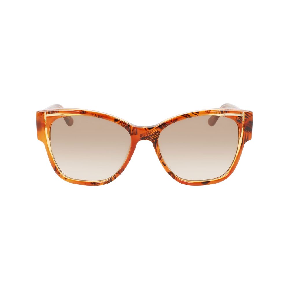 Karl Lagerfeld – Orangefarbene Acetat-Sonnenbrille