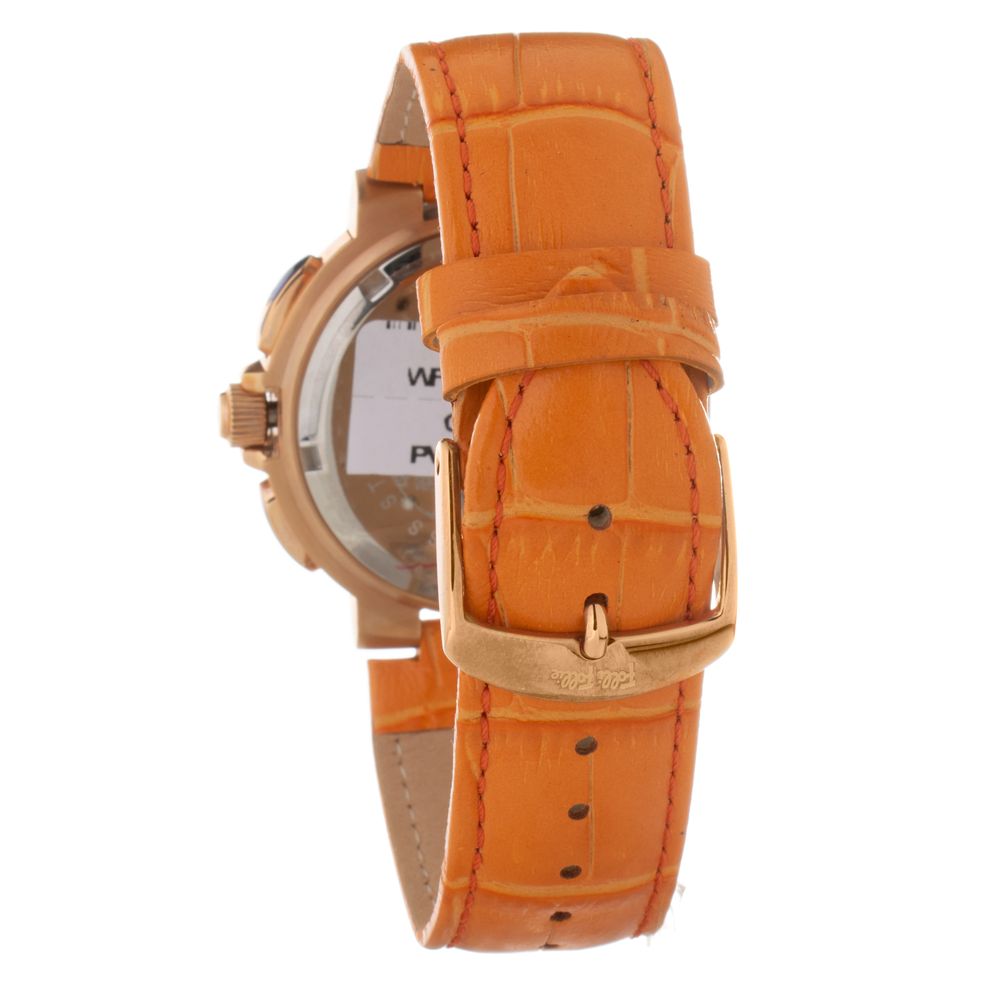 Folli Follie – Orangefarbene Lederuhr