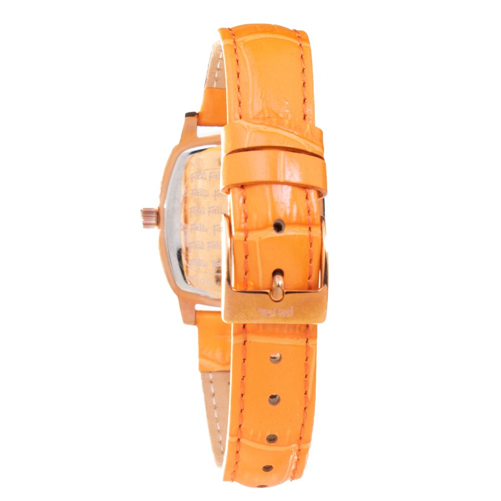 Folli Follie – Orangefarbene Lederuhr