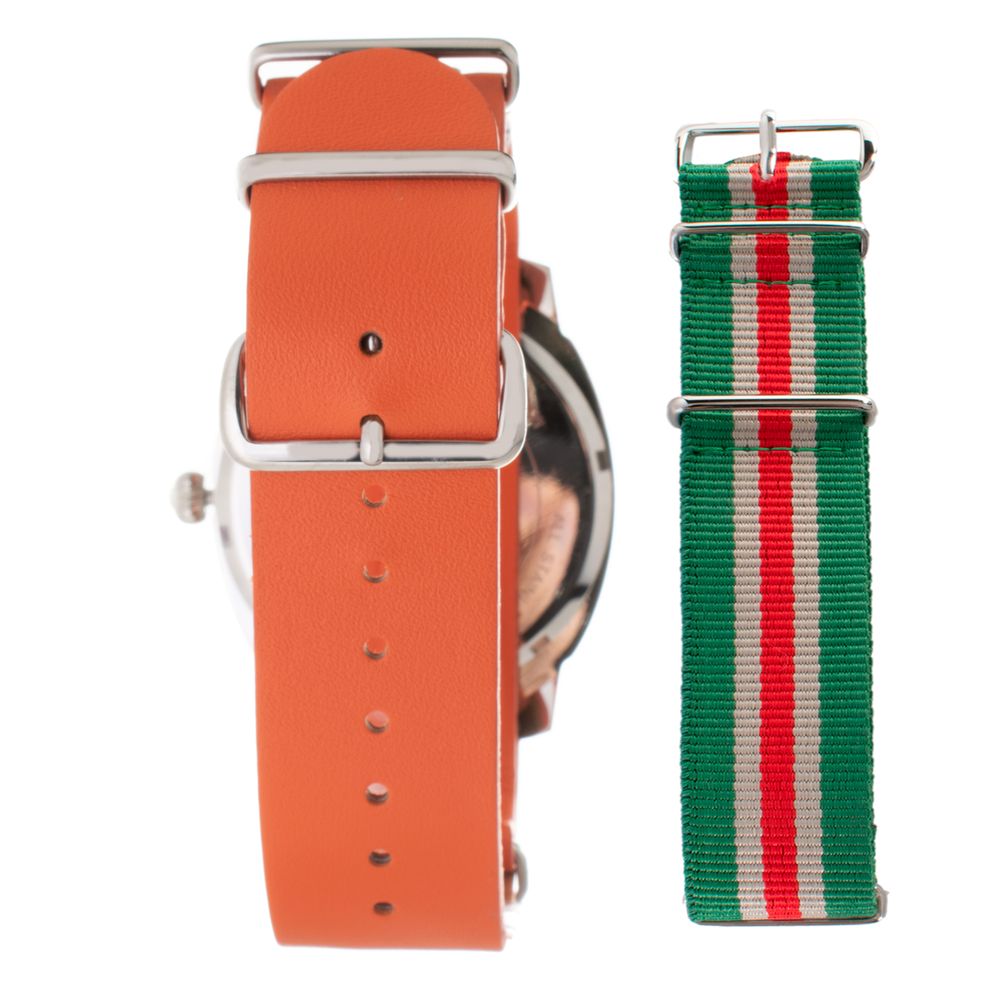 Folli Follie – Orangefarbene Lederuhr