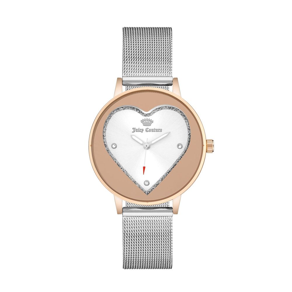 Juicy Couture Silberne Edelstahluhr