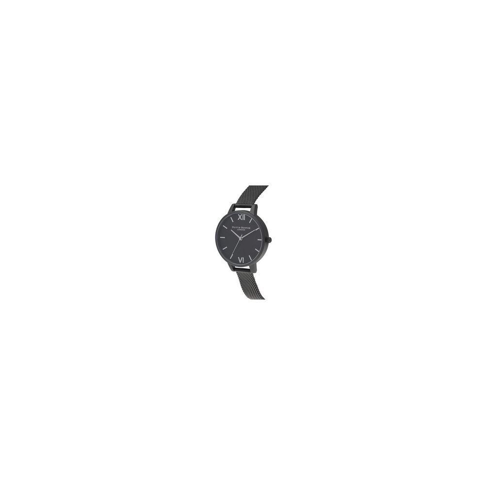 Olivia Burton – Schwarze Edelstahluhr